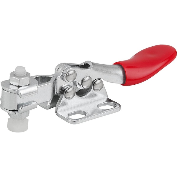 Toggle Clamp Standard L=79, Form:A Steel, Horizontal Foot, Comp:Plastic, Comp:Red, F2=500